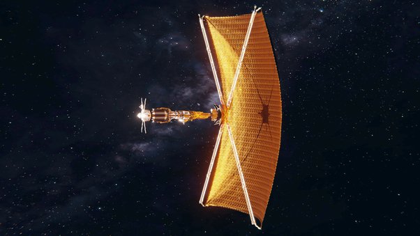 Giant Solar Sail will Propel Tiny Spacecraft to Intercept and Study